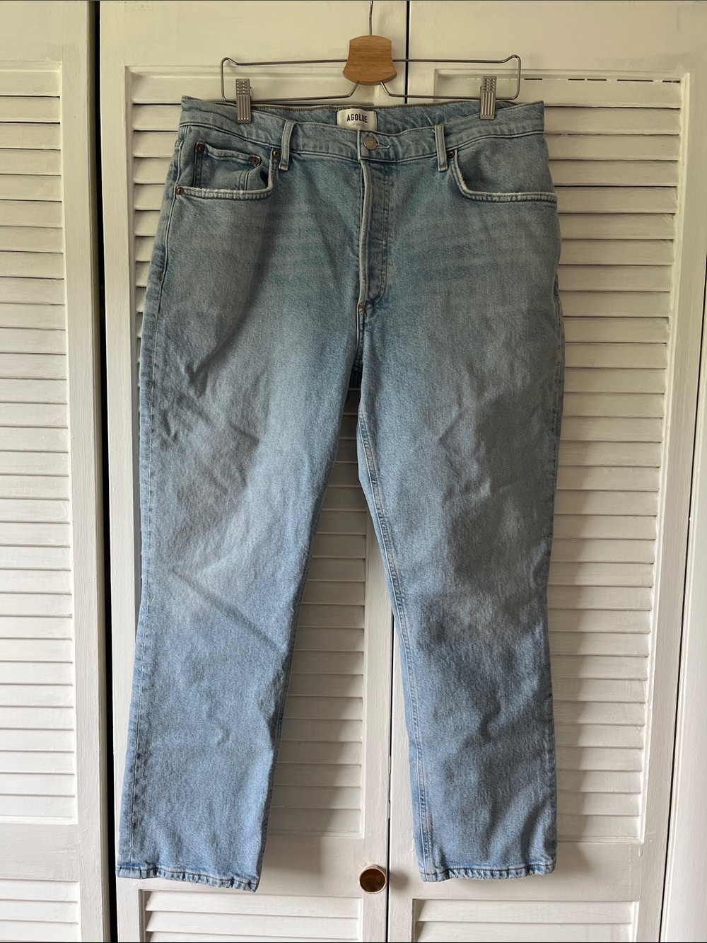 AGOLDE Riley Long Jeans Organic Cotton Light Wash 32